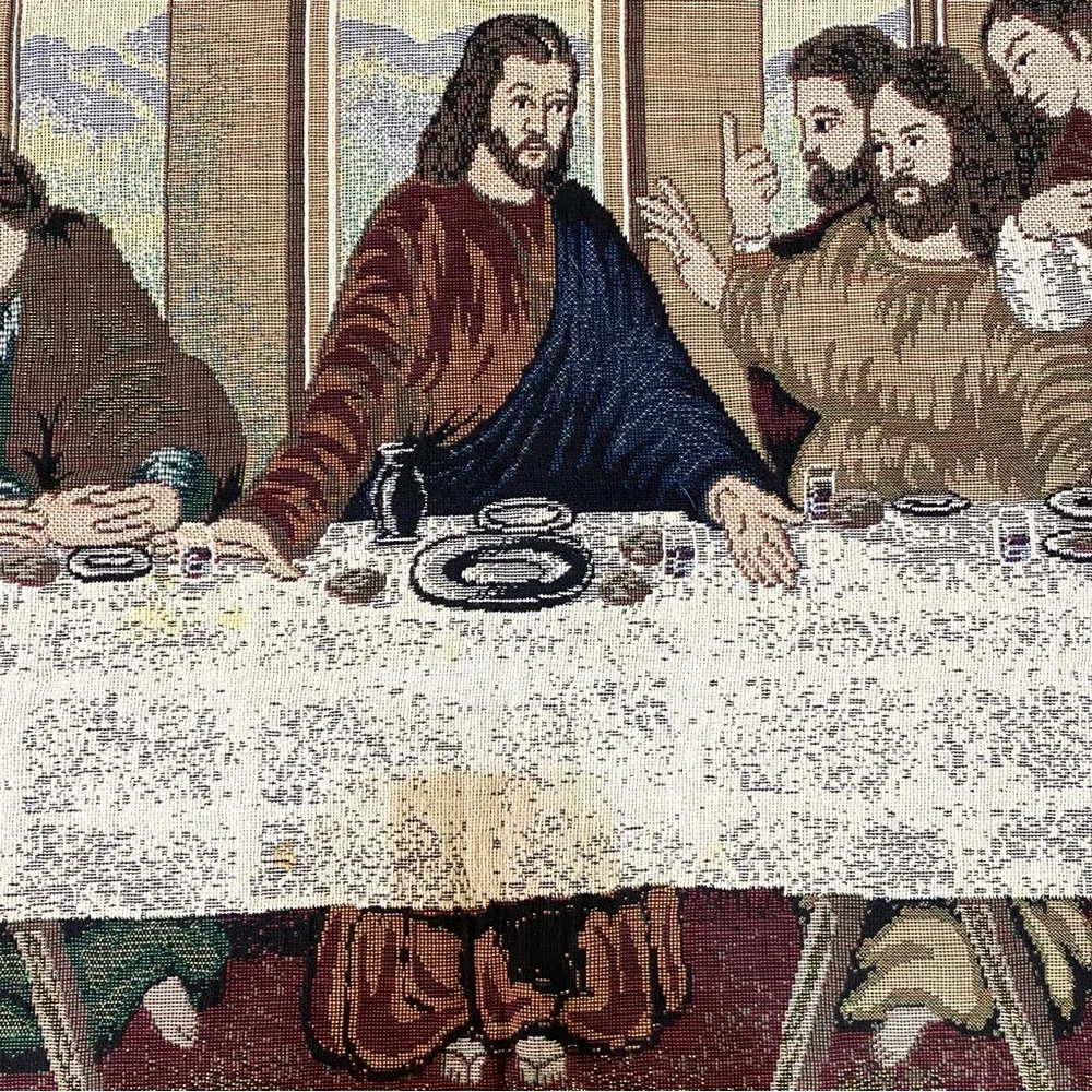 Vintage christian tapestry